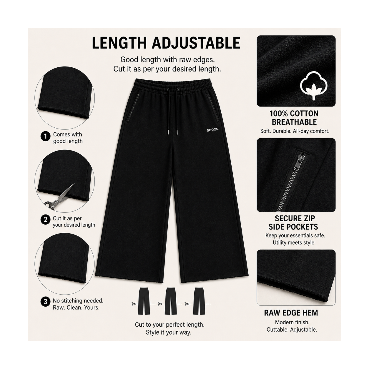 Sooon Flex Length Trouser