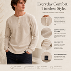 Sooon Relaxed Fit Waffle Henley Tee