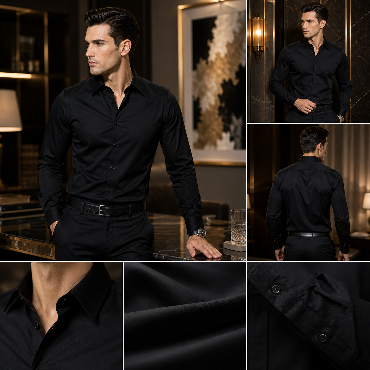 Sooon Classic Premium Black Shirt