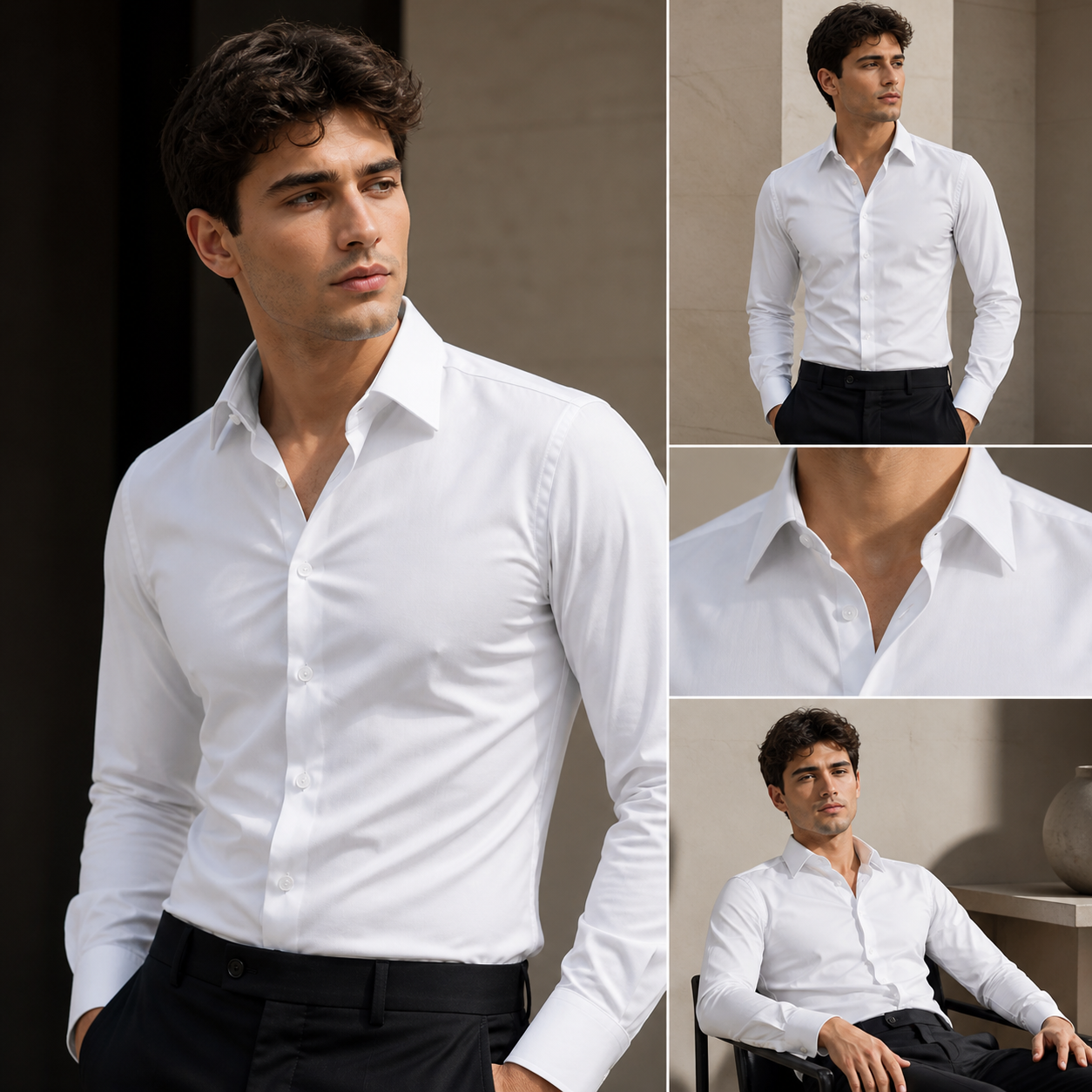 Sooon Classic Premium White Shirt