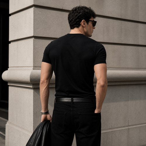 Core Muscle Fit Crew Neck T-Shirt