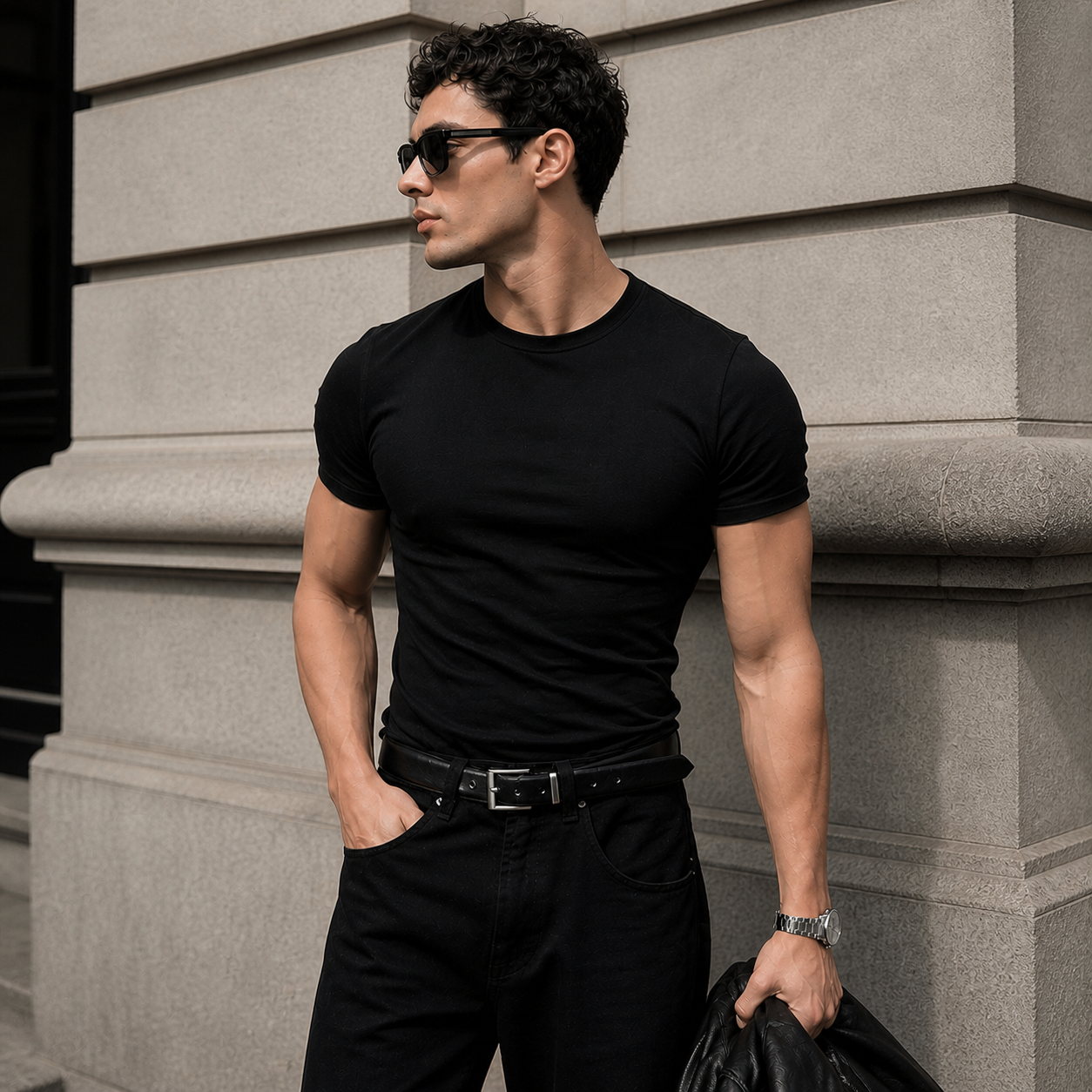 Core Muscle Fit Crew Neck T-Shirt