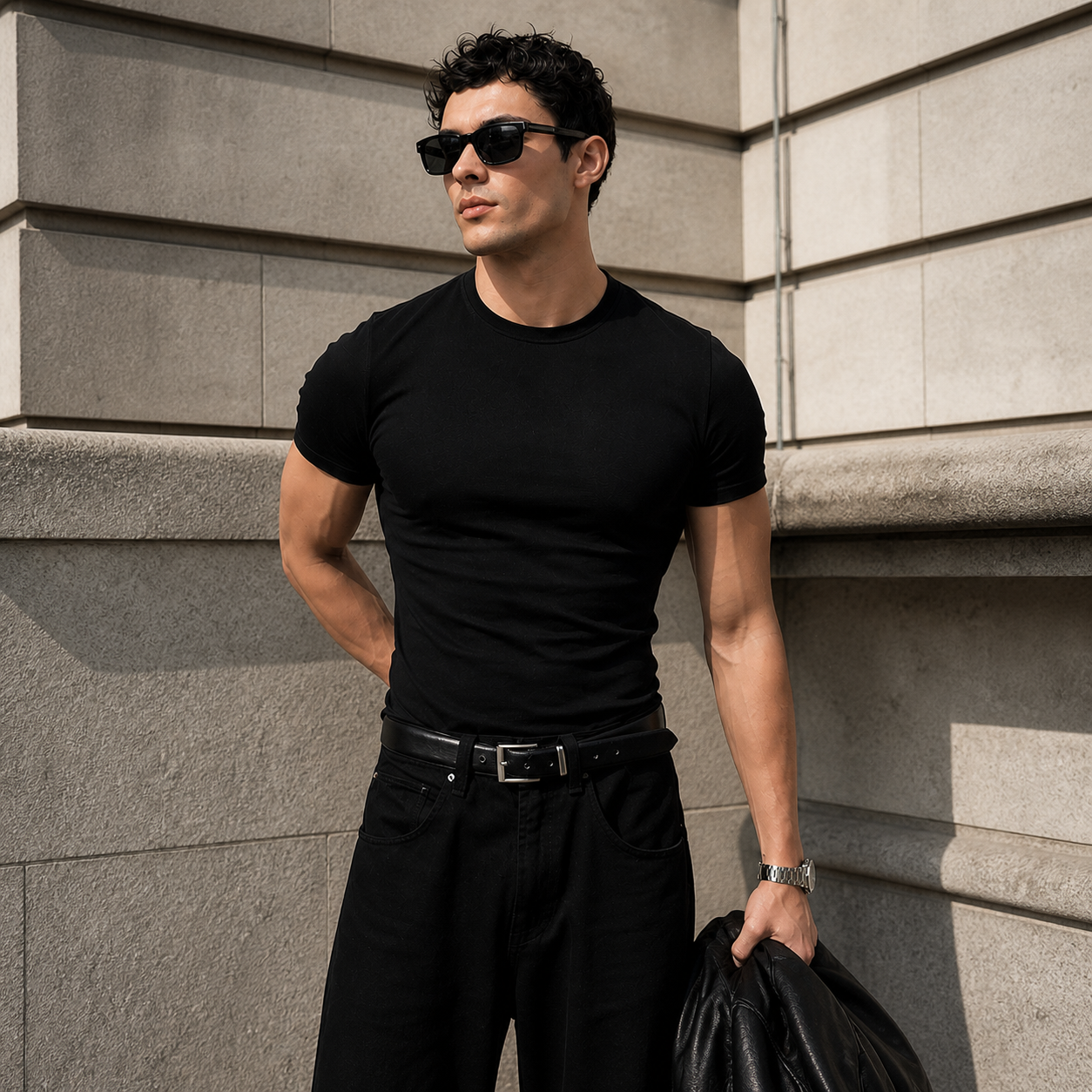 Core Muscle Fit Crew Neck T-Shirt