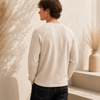 Sooon Relaxed Fit Waffle Henley Tee