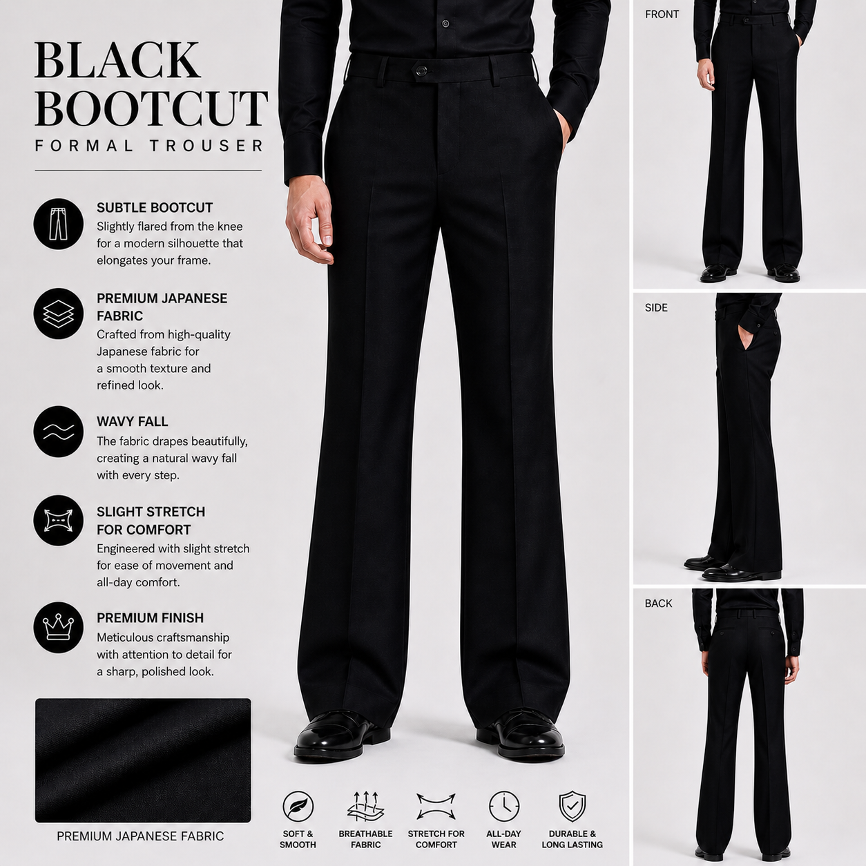 Core Tailored Bootcut Formal Trouser