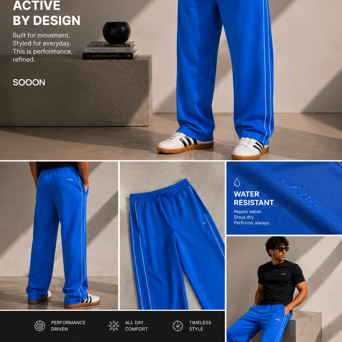 Active Performance Straight Fit Track Pant