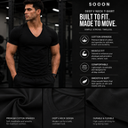 Classic Muscle Fit V Neck T-shirt