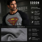 Core Cotton Raglan Athletic Superman Tee